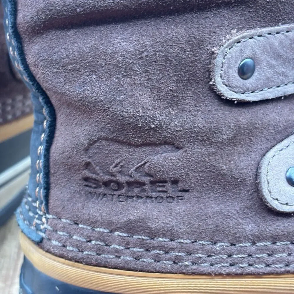Sorel Joan of Arctic Snow Brown Waterproof Leather Boots NL1540 Women’s Size 6‎